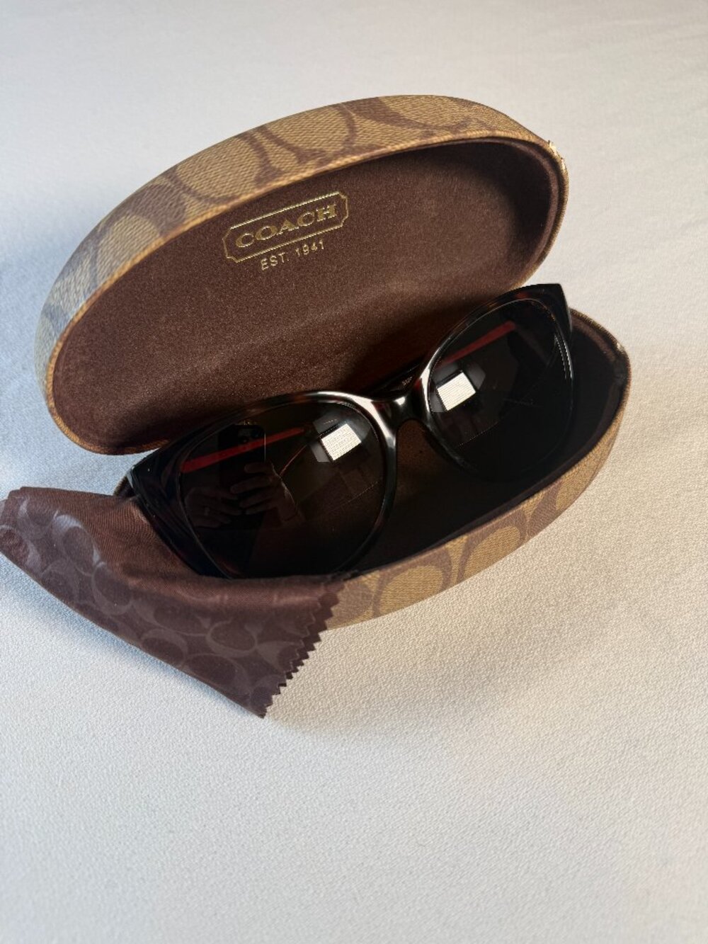 Coach Faye HC8087 Dark Tortoise Sunglasses